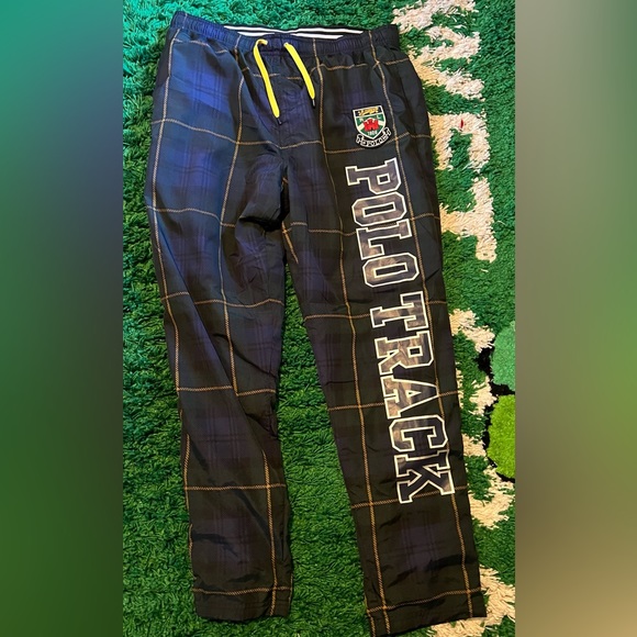 Very rare polo track pants with back zip pocket